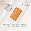 HEVEA Baby & Toddler Bath Mat - 100% Natural Rubber Non Slip Bathtub Mat for Baby - Upcycled, Danish Design - Safe & Sustainable Bathroom Essential (Natural)